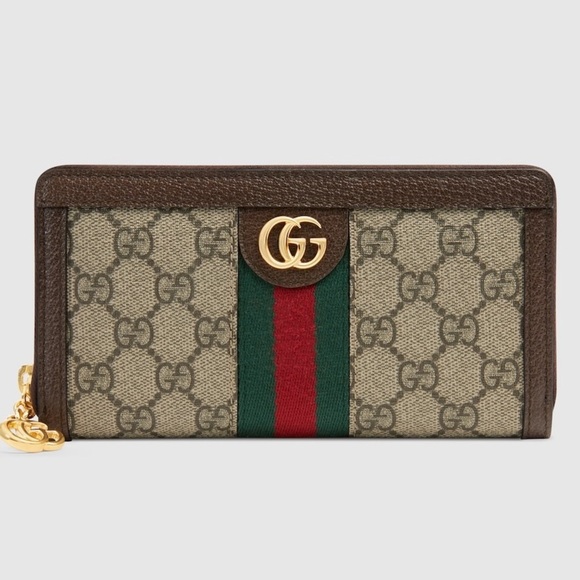 Gucci Ophidia Zip Around Wallet in GG Supreme​ - Picture 1 of 6